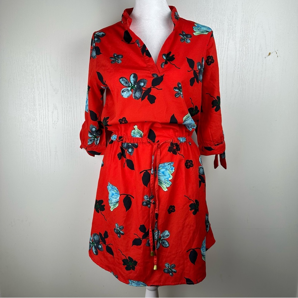 Hint of Blush Women’s Red Floral Dress Size S